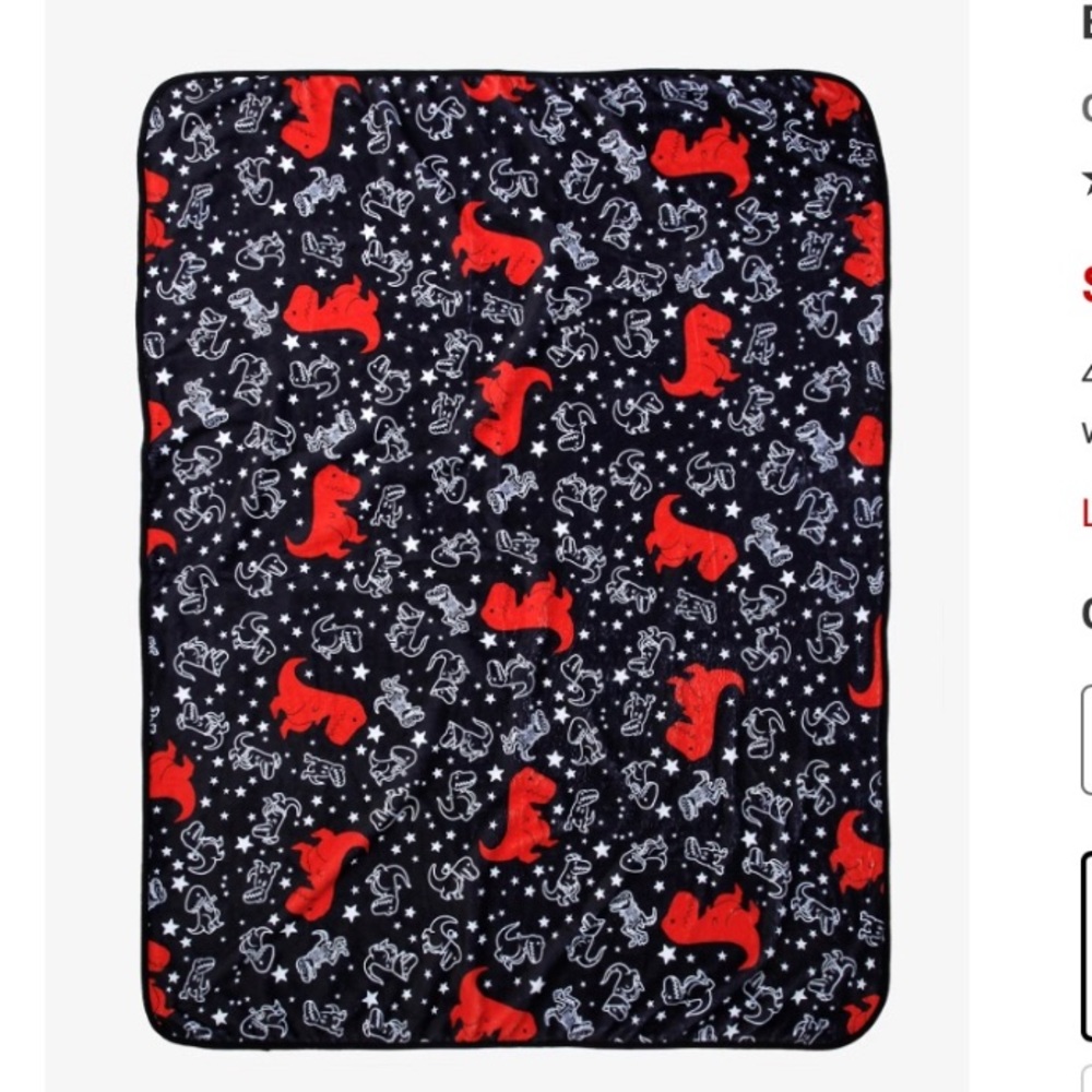 Big Red & Friends throw blanket-T Rex